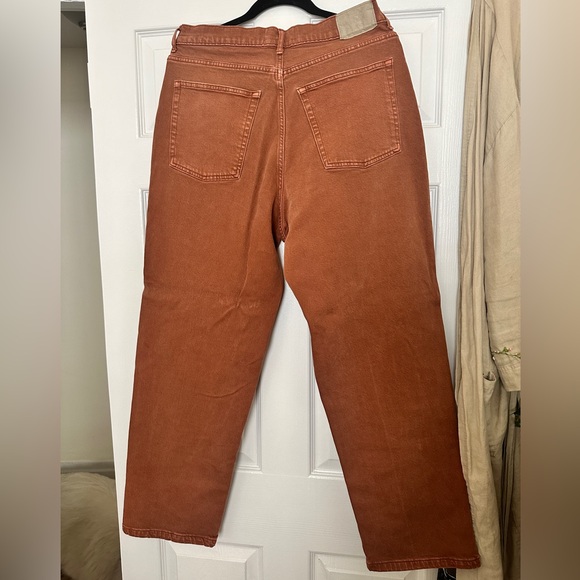 EVERLANE Way High Jean - orange, 32 tall - Picture 2 of 5